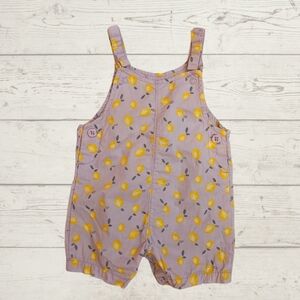 Carter's Lemon Print Overalls- Size 6m